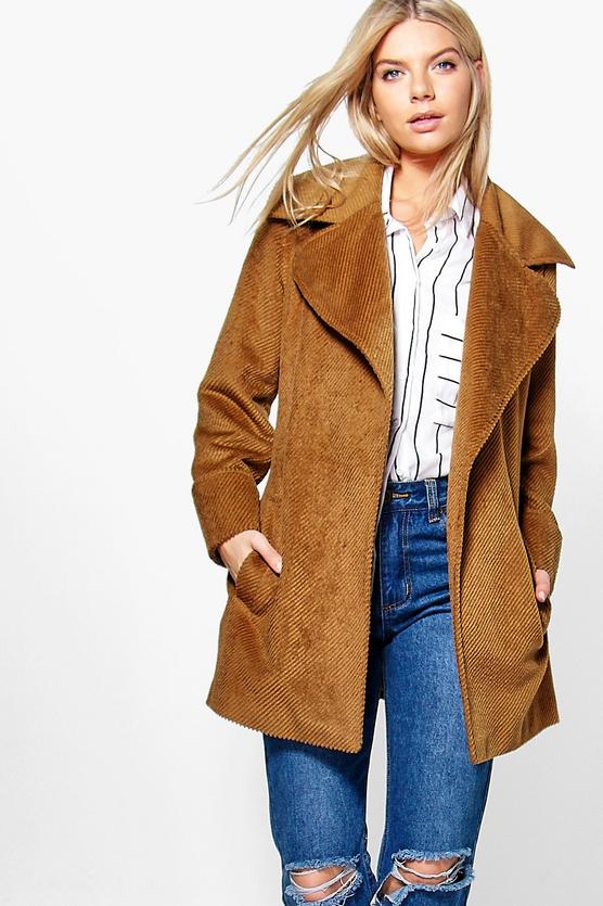 Hollie Rib Wool Belted Robe Coat